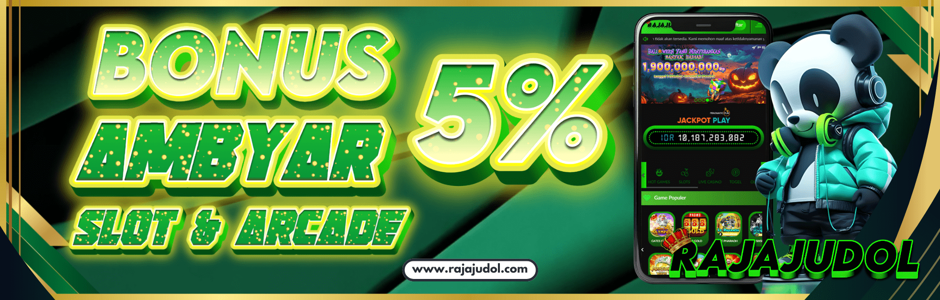 BONUS AMBYAR SLOT & ARCADE 5%