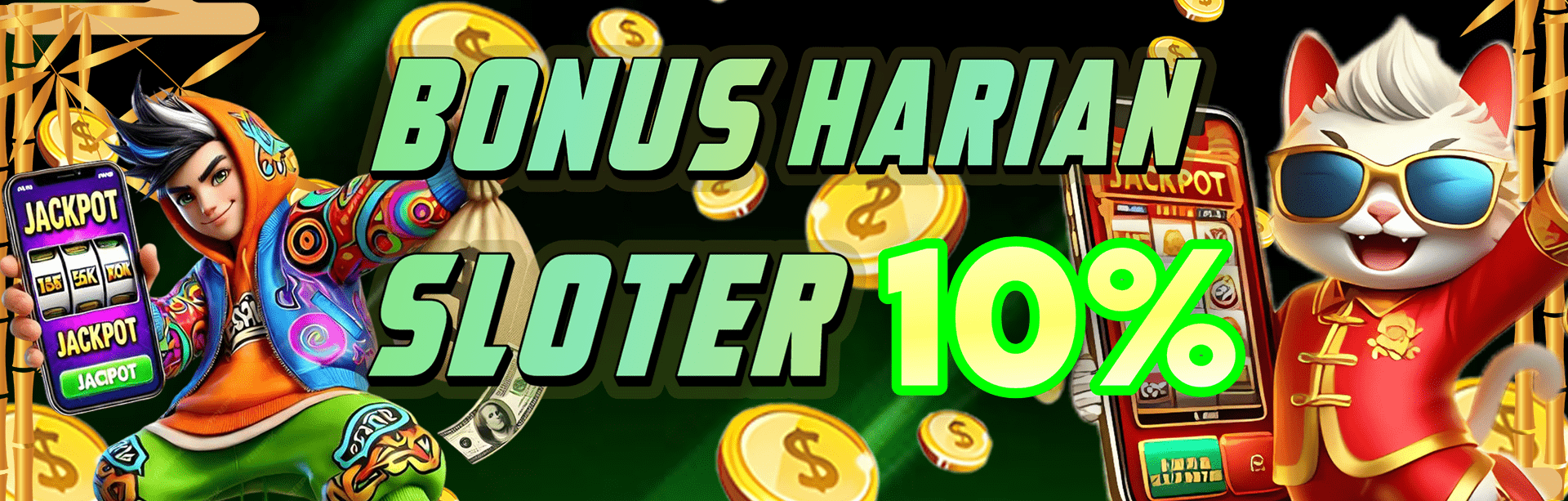 BONUS HARIAN SLOTER MANIA 10%