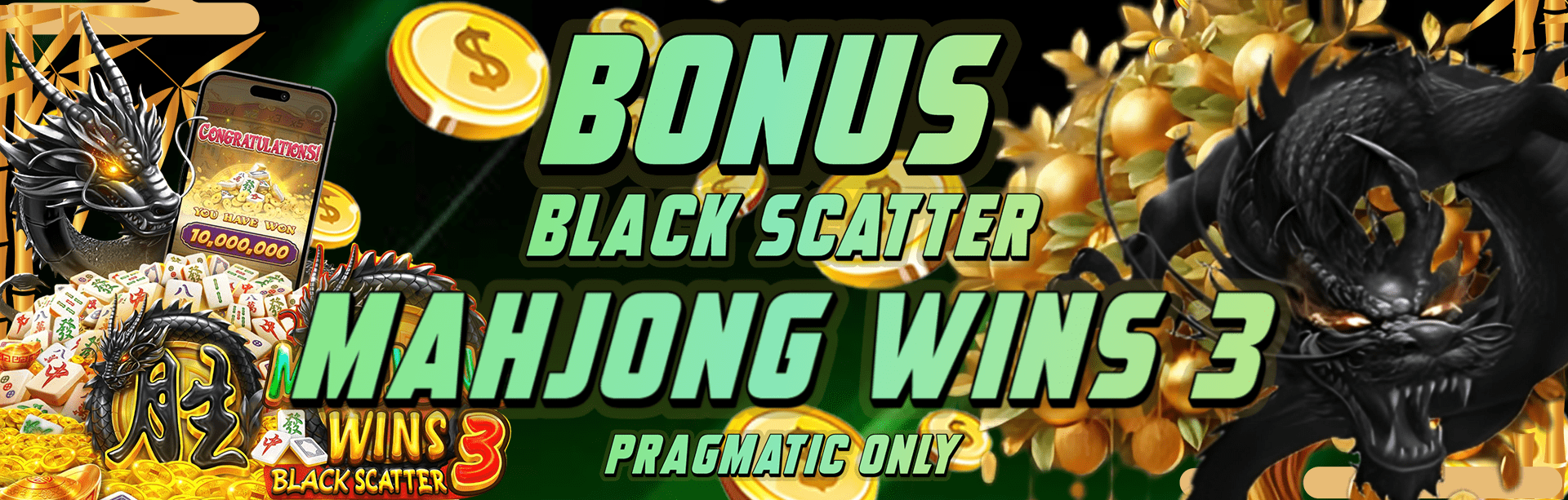 BONUS BLACK SCATTER MAHJONG WINS 3